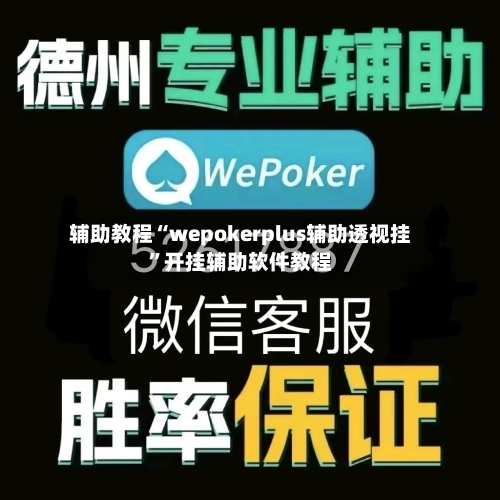辅助教程“wepokerplus辅助透视挂”开挂辅助软件教程-第2张图片