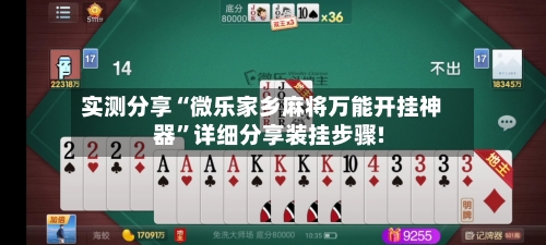 实测分享“微乐家乡麻将万能开挂神器	”详细分享装挂步骤!-第2张图片