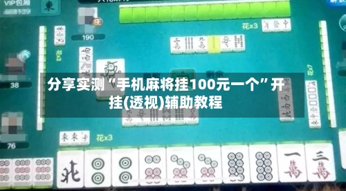 分享实测“手机麻将挂100元一个”开挂(透视)辅助教程-第3张图片