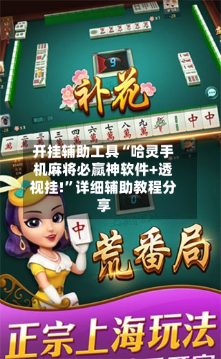 开挂辅助工具“哈灵手机麻将必赢神软件+透视挂!”详细辅助教程分享-第3张图片