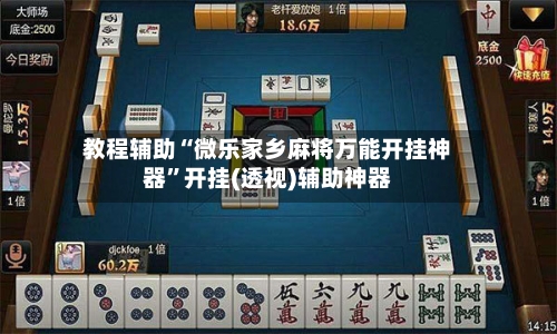 教程辅助“微乐家乡麻将万能开挂神器”开挂(透视)辅助神器-第3张图片