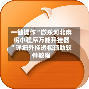 一键操作“微乐河北麻将小程序万能开挂器”详细外挂透视辅助软件教程-第2张图片
