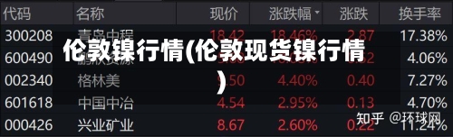 伦敦镍行情(伦敦现货镍行情)-第2张图片