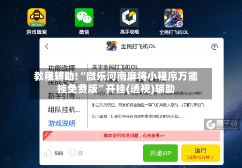 教程辅助!“微乐河南麻将小程序万能挂免费版”开挂(透视)辅助-第2张图片