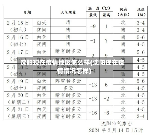 沈阳现在疫情地区怎么样(沈阳现在疫情情况怎样)